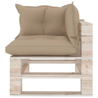 Thumbnail for Garten-Palettensofa 3-Sitzer mit Kissen Kiefernholz