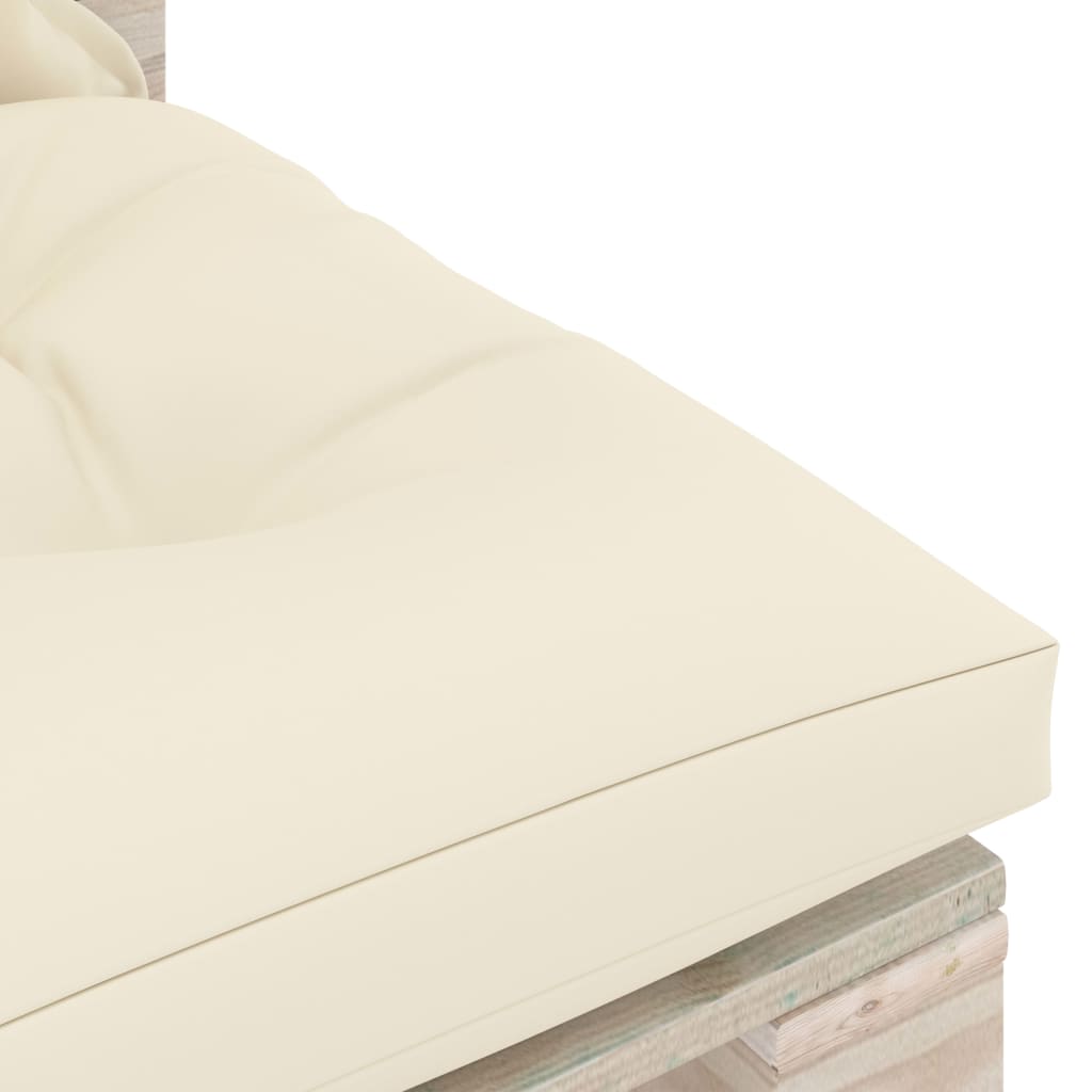 Garten-Palettensofa 3-Sitzer mit Kissen Kiefernholz