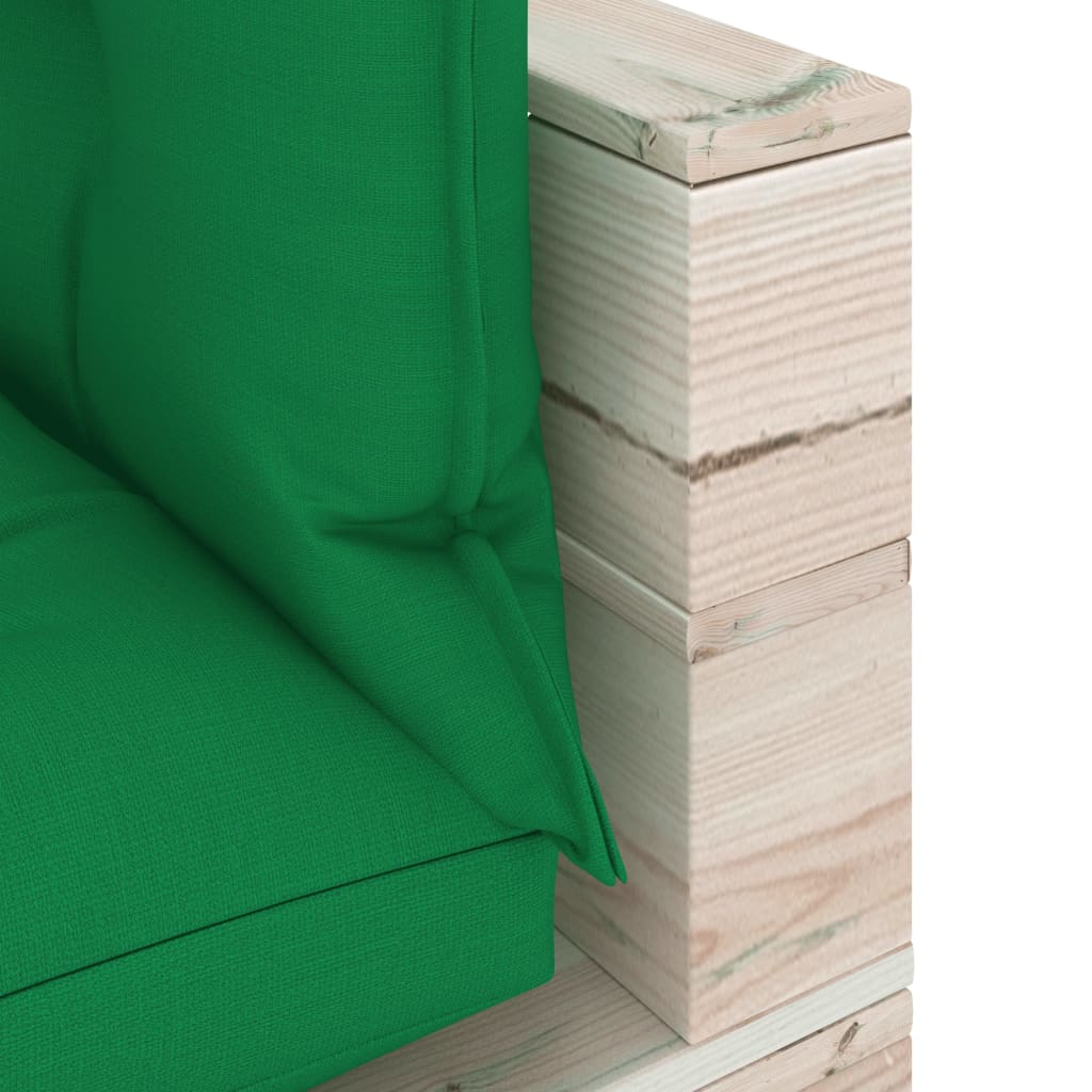 Garten-Palettensofa 3-Sitzer mit Kissen Kiefernholz