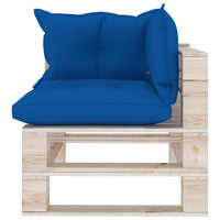 Thumbnail for Garten-Palettensofa 3-Sitzer mit Kissen Kiefernholz