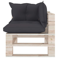 Thumbnail for Garten-Palettensofa 4-Sitzer mit Kissen Kiefernholz