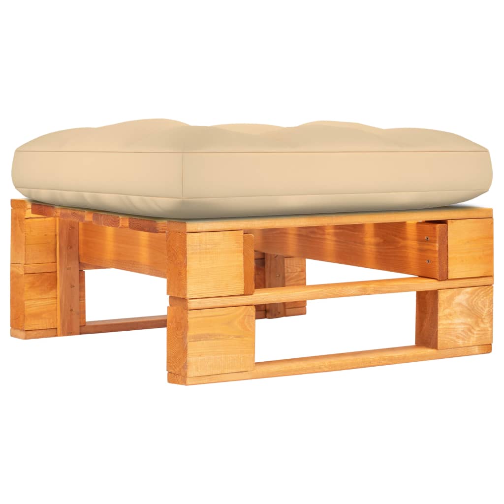 Garten-Paletten-Hocker Honigbraun Imprägniertes Kiefernholz