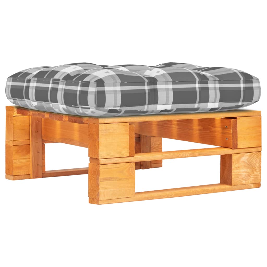Garten-Paletten-Hocker Honigbraun Imprägniertes Kiefernholz