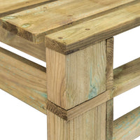 Thumbnail for Garten-Paletten-Mittelsofa Grün Imprägniertes Kiefernholz