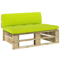 Thumbnail for Garten-Paletten-Mittelsofa Grün Imprägniertes Kiefernholz
