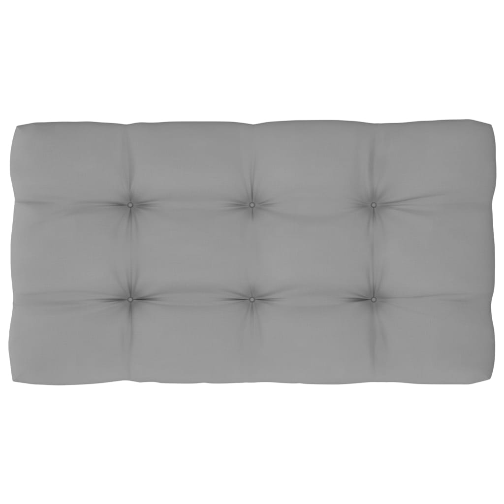 Garten-Paletten-Mittelsofa Grau Imprägniertes Kiefernholz