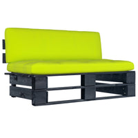 Thumbnail for Garten-Paletten-Mittelsofa Schwarz Imprägniertes Kiefernholz