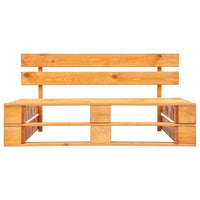 Thumbnail for Garten-Paletten-Mittelsofa Honigbraun Imprägniertes Kiefernholz