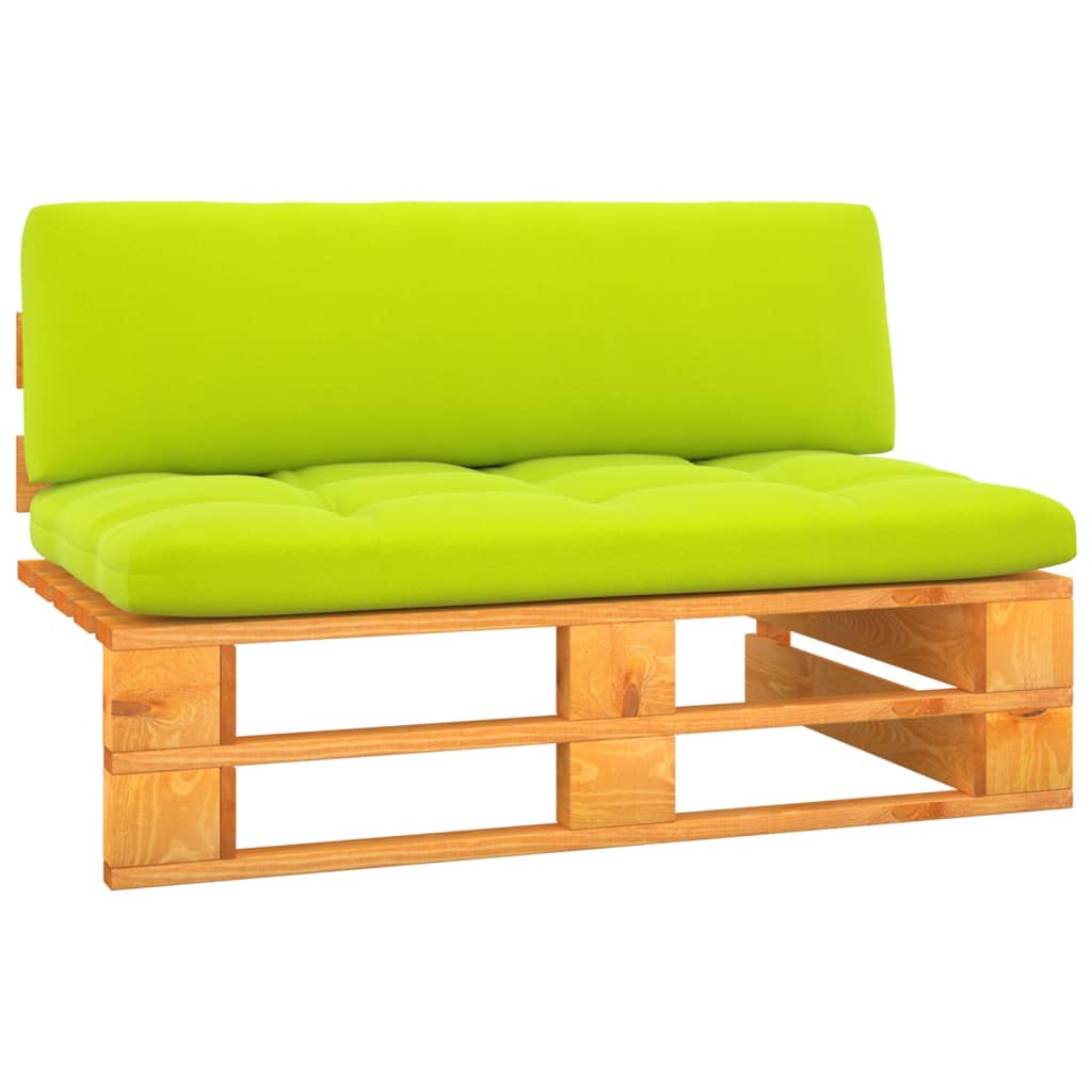 Garten-Paletten-Mittelsofa Honigbraun Imprägniertes Kiefernholz