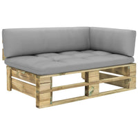 Thumbnail for Garten-Paletten-Ecksofa Grün Imprägniertes Kiefernholz