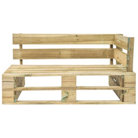 Thumbnail for Garten-Paletten-Ecksofa Grün Imprägniertes Kiefernholz
