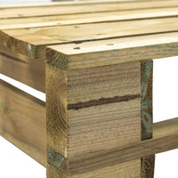Thumbnail for Garten-Paletten-Ecksofa Grün Imprägniertes Kiefernholz