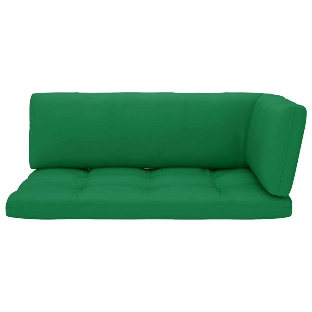 Garten-Paletten-Ecksofa Grün Imprägniertes Kiefernholz