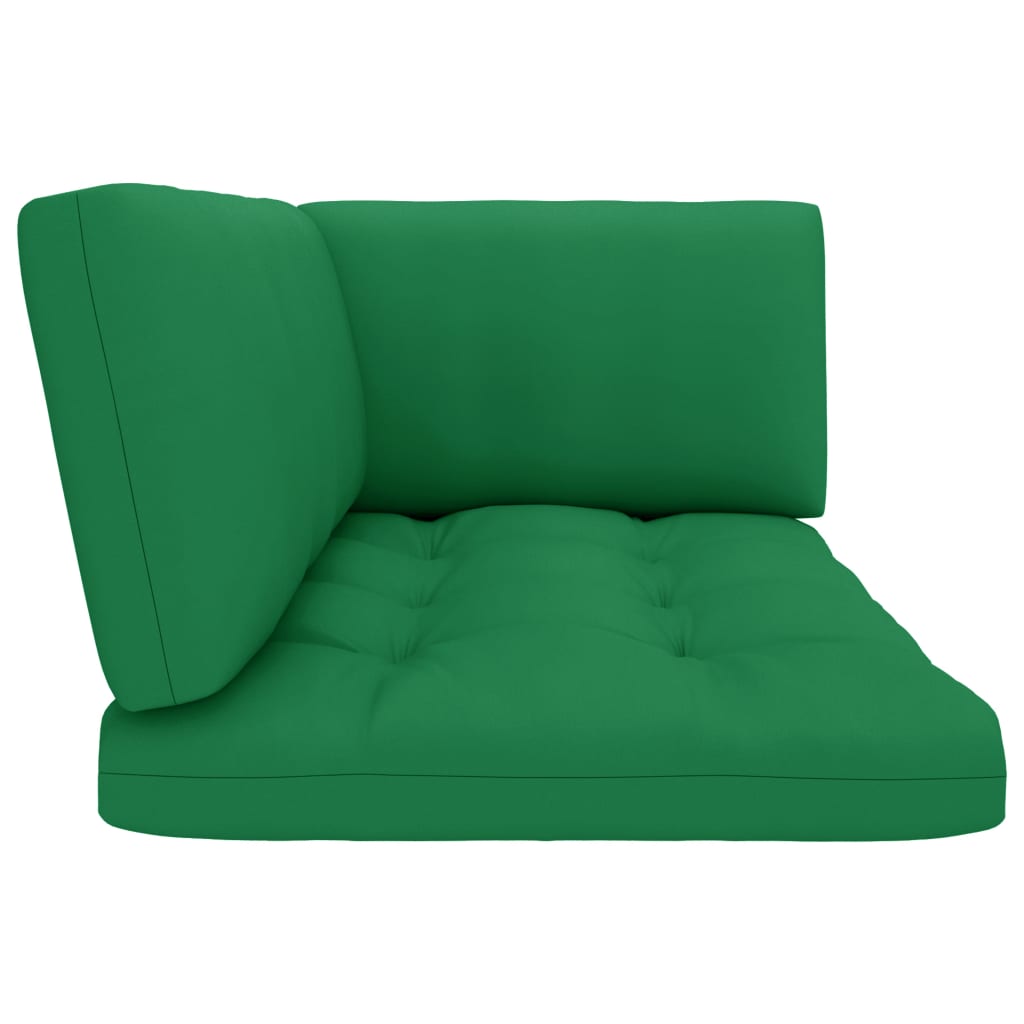 Garten-Paletten-Ecksofa Grün Imprägniertes Kiefernholz