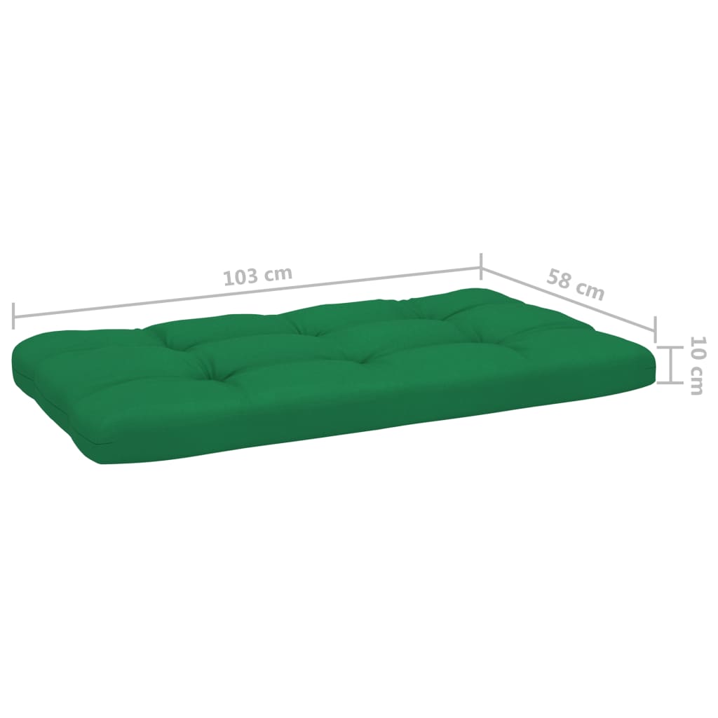 Garten-Paletten-Ecksofa Grün Imprägniertes Kiefernholz