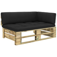Thumbnail for Garten-Paletten-Ecksofa Grün Imprägniertes Kiefernholz
