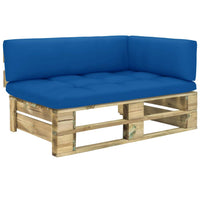Thumbnail for Garten-Paletten-Ecksofa Grün Imprägniertes Kiefernholz