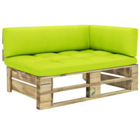 Thumbnail for Garten-Paletten-Ecksofa Grün Imprägniertes Kiefernholz