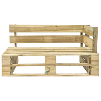 Thumbnail for Garten-Paletten-Ecksofa Grün Imprägniertes Kiefernholz