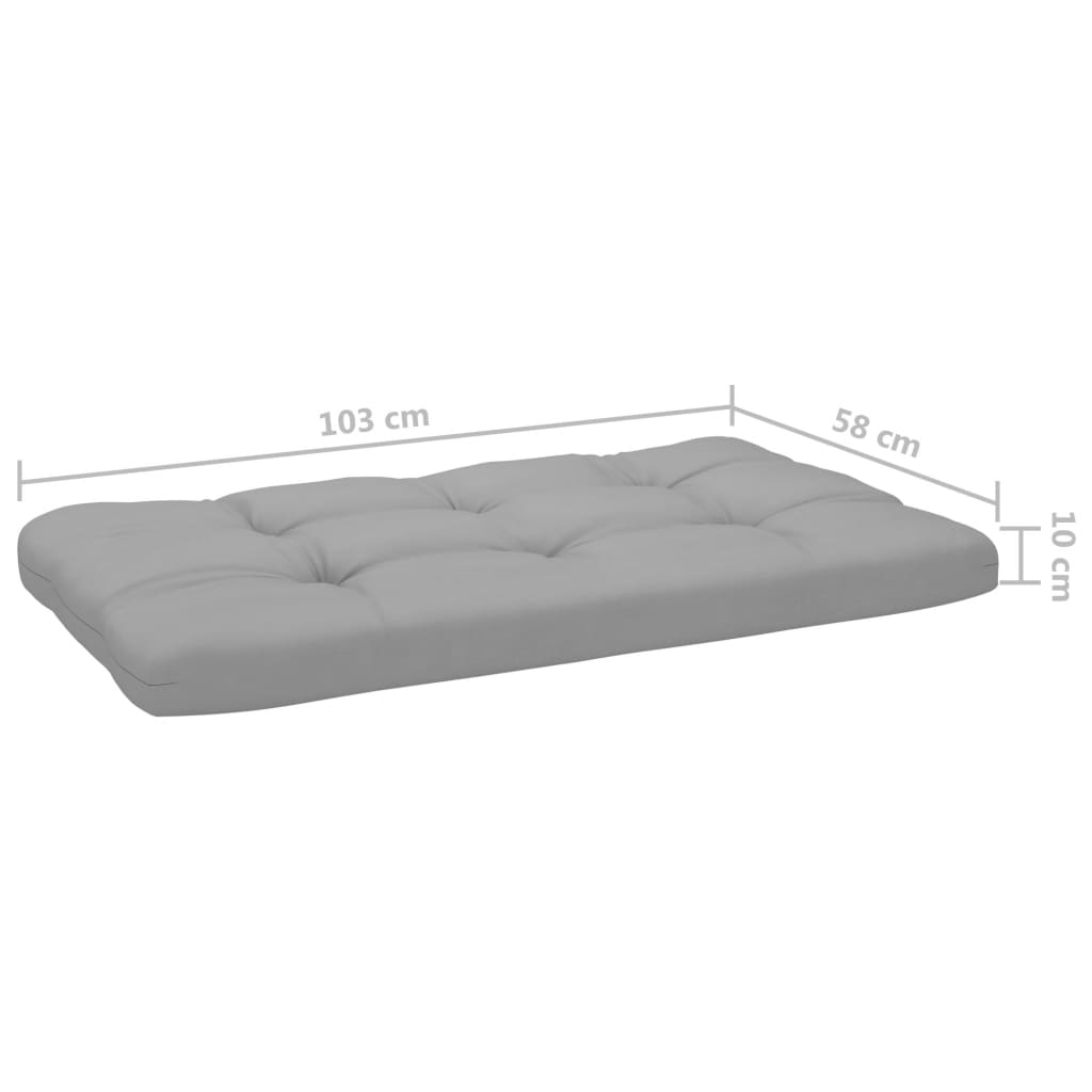 Garten-Paletten-Ecksofa Grau Imprägniertes Kiefernholz