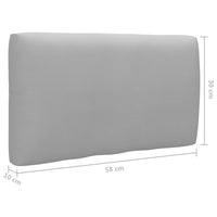 Thumbnail for Garten-Paletten-Ecksofa Grau Imprägniertes Kiefernholz