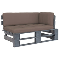 Thumbnail for Garten-Paletten-Ecksofa Grau Imprägniertes Kiefernholz