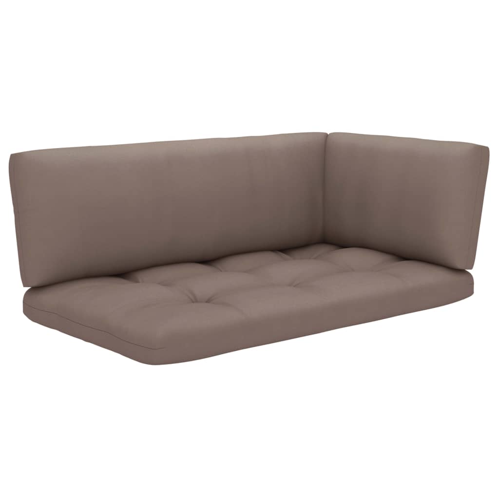 Garten-Paletten-Ecksofa Grau Imprägniertes Kiefernholz