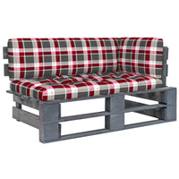 Thumbnail for Garten-Paletten-Ecksofa Grau Imprägniertes Kiefernholz