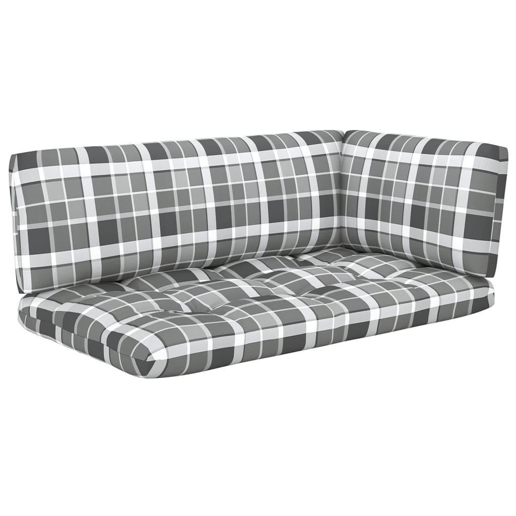 Garten-Paletten-Ecksofa Grau Imprägniertes Kiefernholz