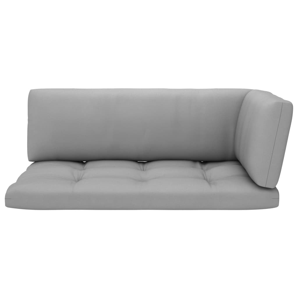 Garten-Paletten-Ecksofa Schwarz Imprägniertes Kiefernholz