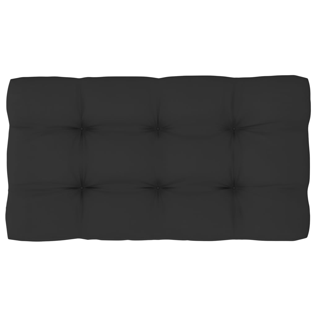 Garten-Paletten-Ecksofa Schwarz Imprägniertes Kiefernholz