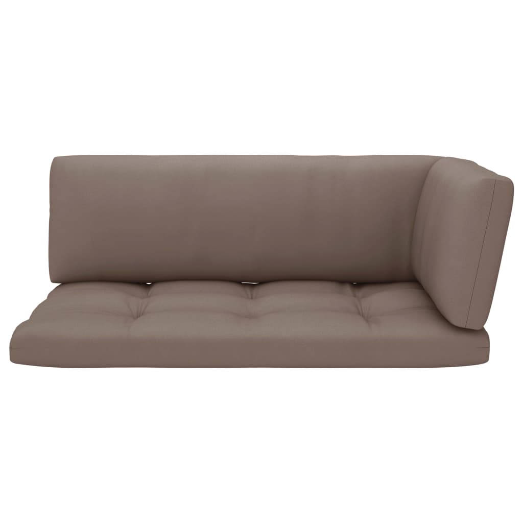 Garten-Paletten-Ecksofa Schwarz Imprägniertes Kiefernholz