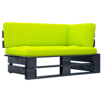 Thumbnail for Garten-Paletten-Ecksofa Schwarz Imprägniertes Kiefernholz