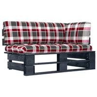 Thumbnail for Garten-Paletten-Ecksofa Schwarz Imprägniertes Kiefernholz