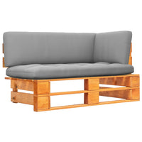 Thumbnail for Garten-Paletten-Ecksofa Honigbraun Imprägniertes Kiefernholz