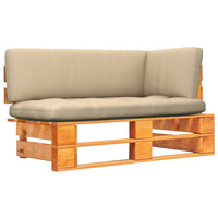 Thumbnail for Garten-Paletten-Ecksofa Honigbraun Imprägniertes Kiefernholz