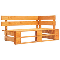 Thumbnail for Garten-Paletten-Ecksofa Honigbraun Imprägniertes Kiefernholz