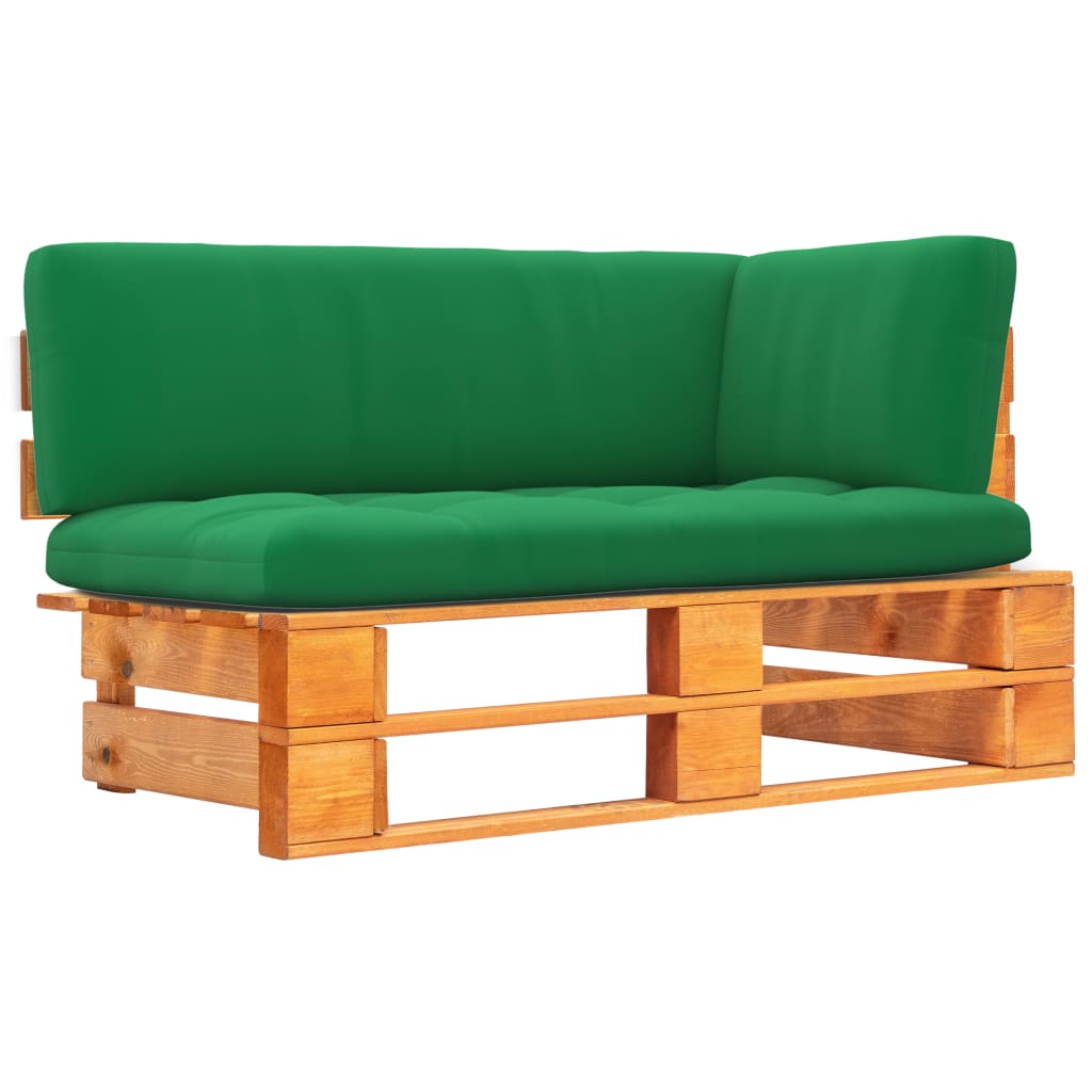 Garten-Paletten-Ecksofa Honigbraun Imprägniertes Kiefernholz