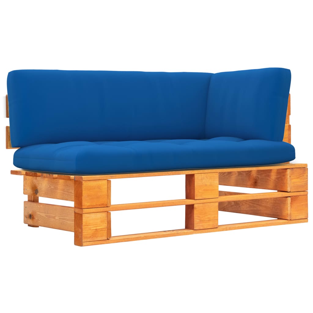 Garten-Paletten-Ecksofa Honigbraun Imprägniertes Kiefernholz
