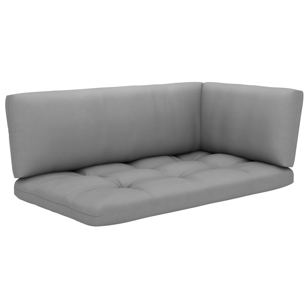 4-tlg Paletten-Lounge-Set + Kissen Kiefernholz Grün Imprägniert