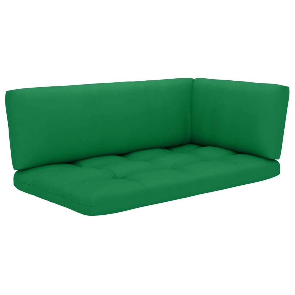 4-tlg. Paletten-Lounge-Set Grün Imprägniertes Kiefernholz