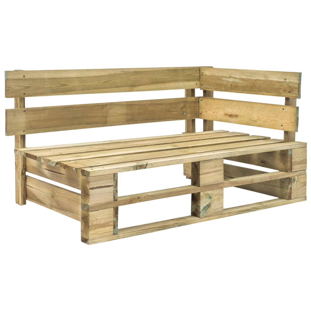6-tlg. Paletten-Lounge-Set Grün Imprägniertes Kiefernholz