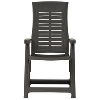 Thumbnail for Verstellbare Gartenstühle 2 Stk. Kunststoff Anthrazit