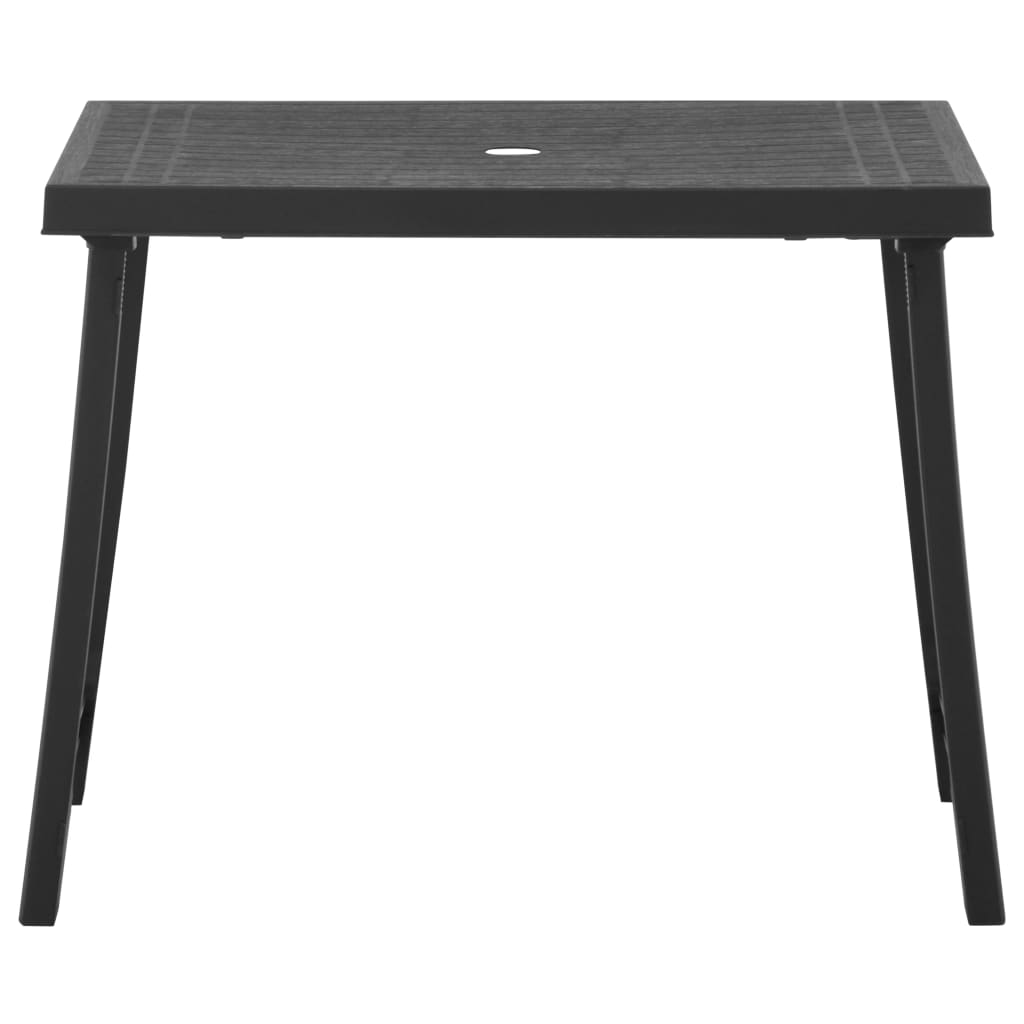 3-tlg. Bistro-Set Klappbar Kunststoff Grau