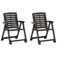 Thumbnail for 3-tlg. Bistro-Set Klappbar Kunststoff Grau