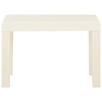 Thumbnail for 3-tlg. Garten-Lounge-Set mit Auflagen Kunststoff Weiß