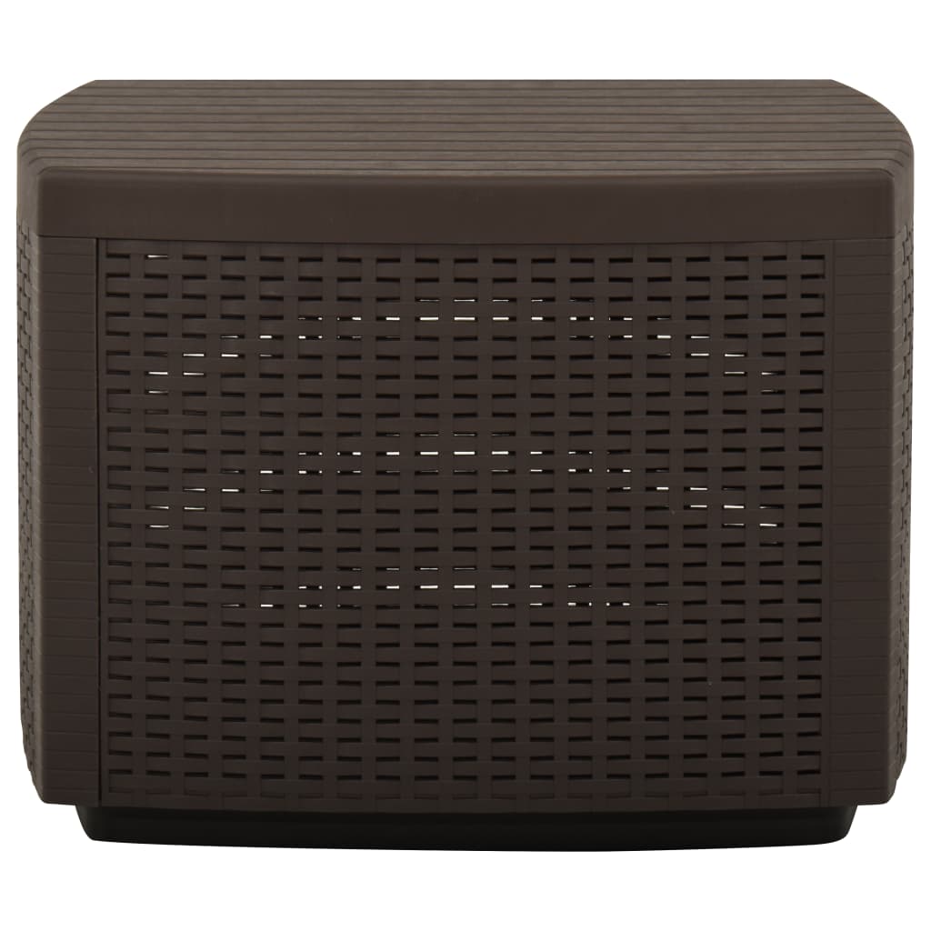 Gartentisch Mokka 53x53x40 cm Kunststoff