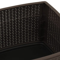 Thumbnail for Gartentisch Mokka 53x53x40 cm Kunststoff