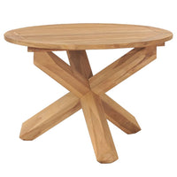 Thumbnail for Garten-Esstisch Ø110x75 cm Massivholz Teak