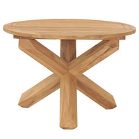 Thumbnail for Garten-Esstisch Ø110x75 cm Massivholz Teak